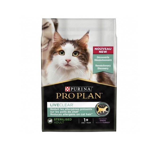 PRO PLAN LiveClear Sterilised Adult à la Dinde - Croquettes pour chat