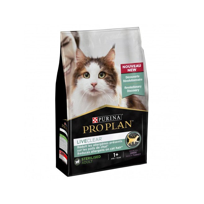 PRO PLAN LiveClear Sterilised Adult à la Dinde - Croquettes pour chat