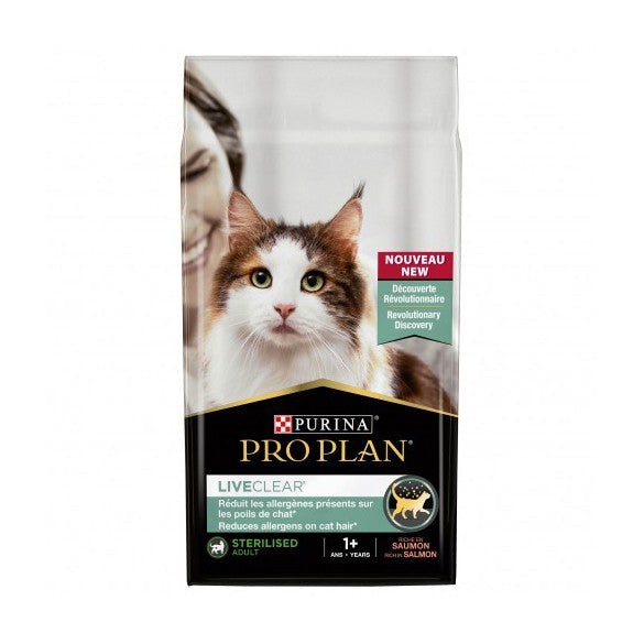 PRO PLAN LiveClear Sterilised Adult au Saumon - Croquettes pour chat