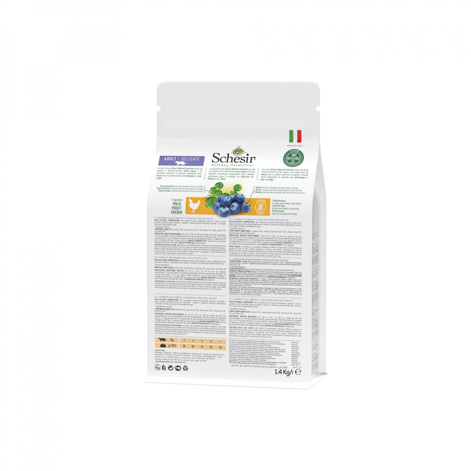 Schesir Croquettes Natural Selection Adult Delicate - Poulet