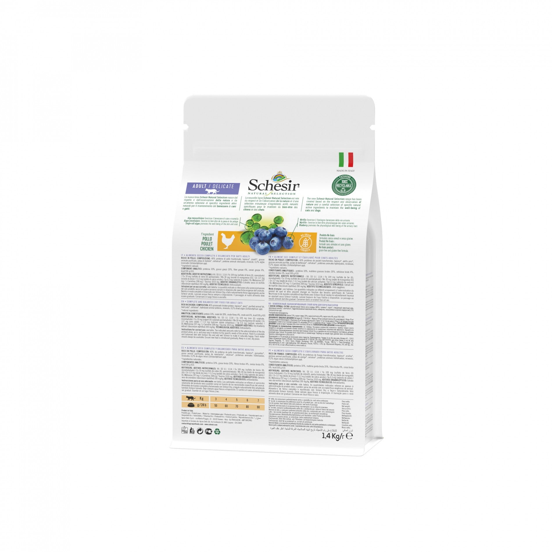 Schesir Croquettes Natural Selection Adult Delicate - Poulet