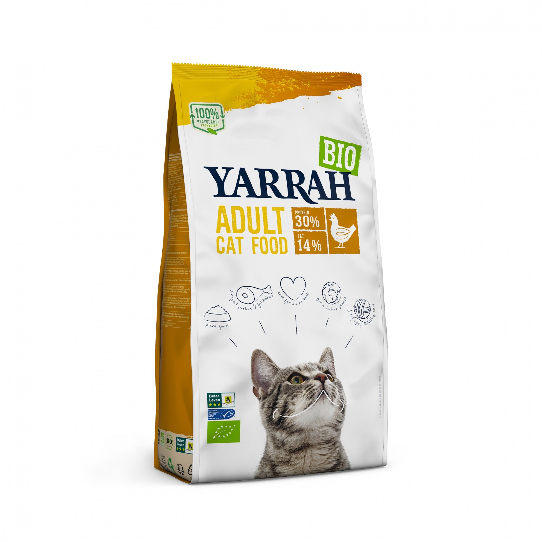 Yarrah croquettes bio pour chat adulte