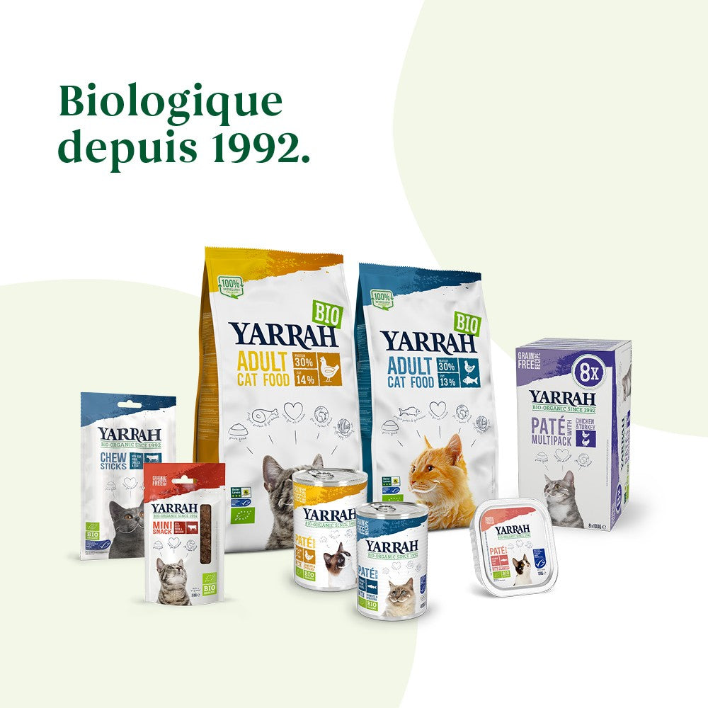Yarrah croquettes bio pour chat adulte