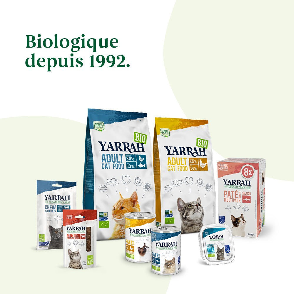 Yarrah croquettes bio pour chat adulte