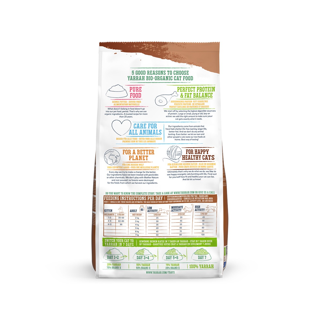 Yarrah croquettes bio sans céréales pour chat adulte