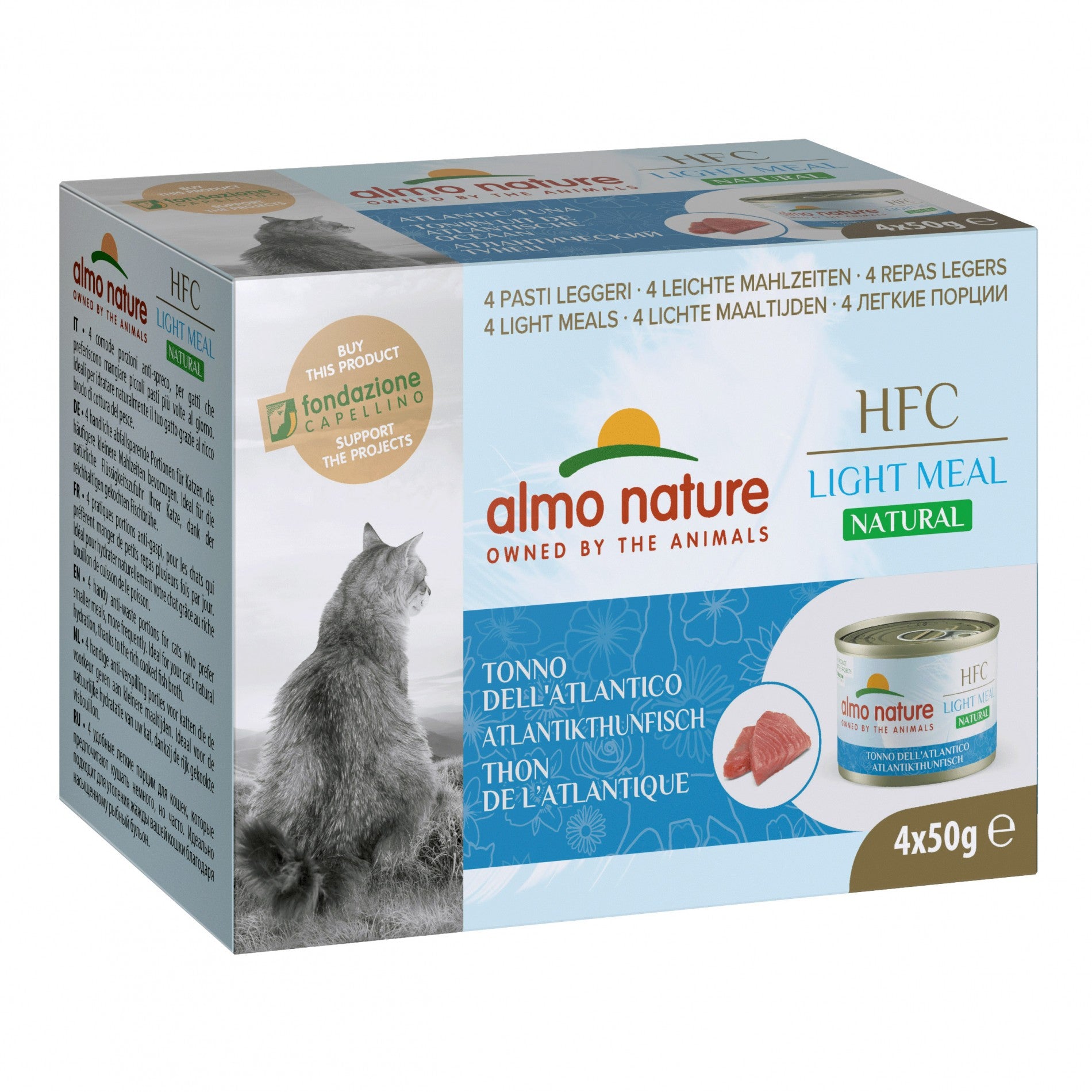 Almo Nature Pâtées Chat Adulte - HFC Light Meal - 4 x 50 g