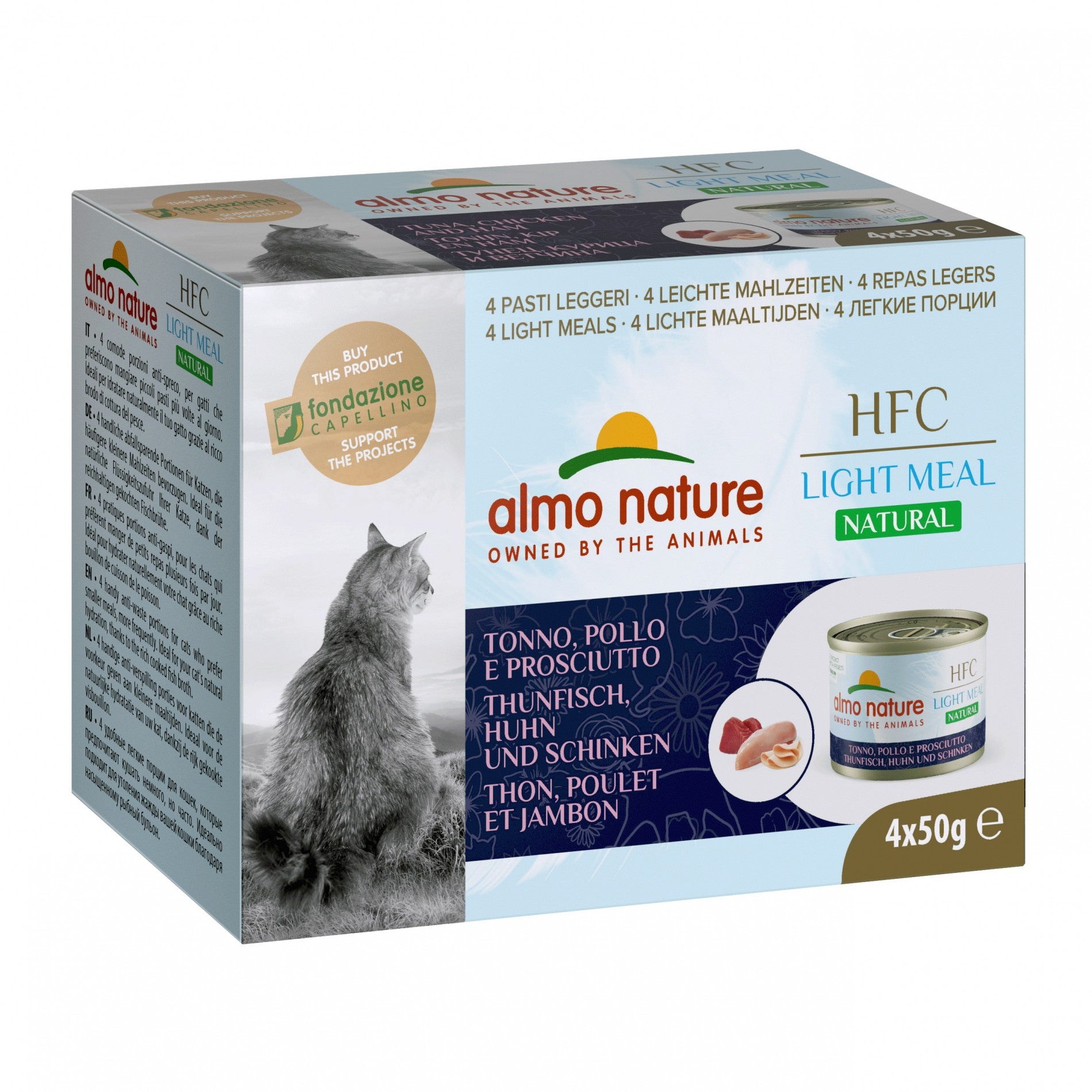 Almo Nature Pâtées Chat Adulte - HFC Light Meal - 4 x 50 g