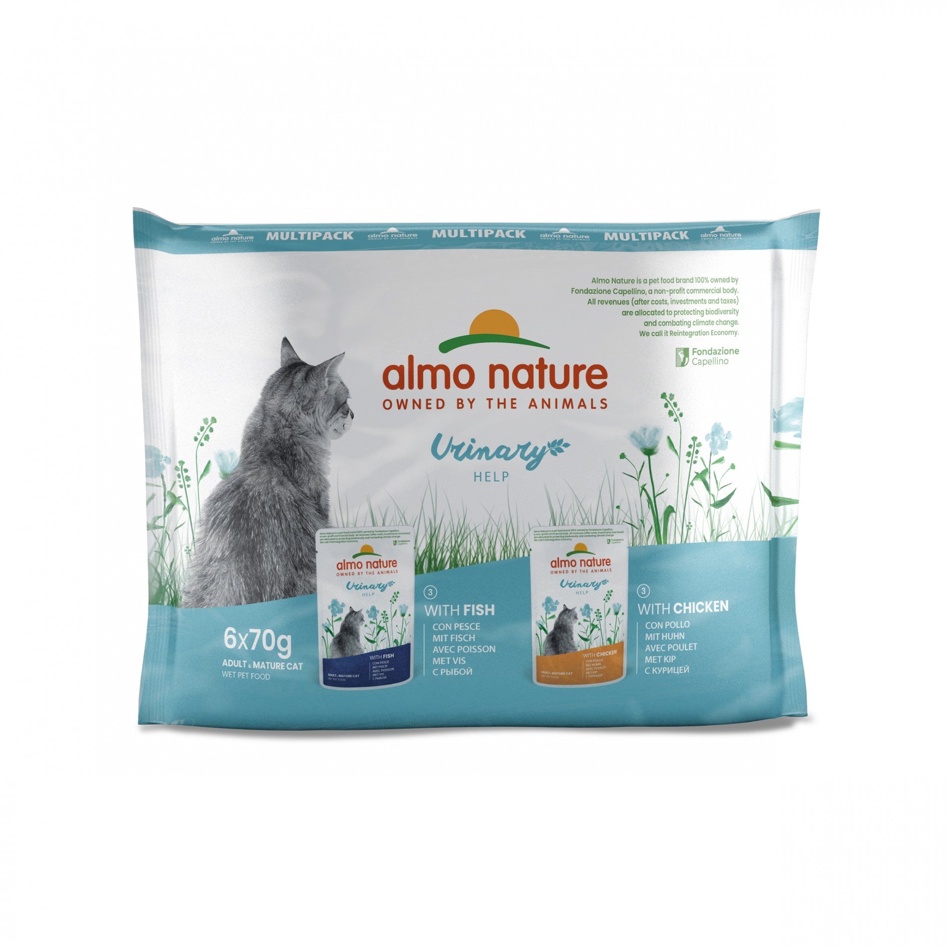Almo Nature Pâtées Chat Adulte - Holistic Fonctionnel Urinary Help - 6 x 70 g