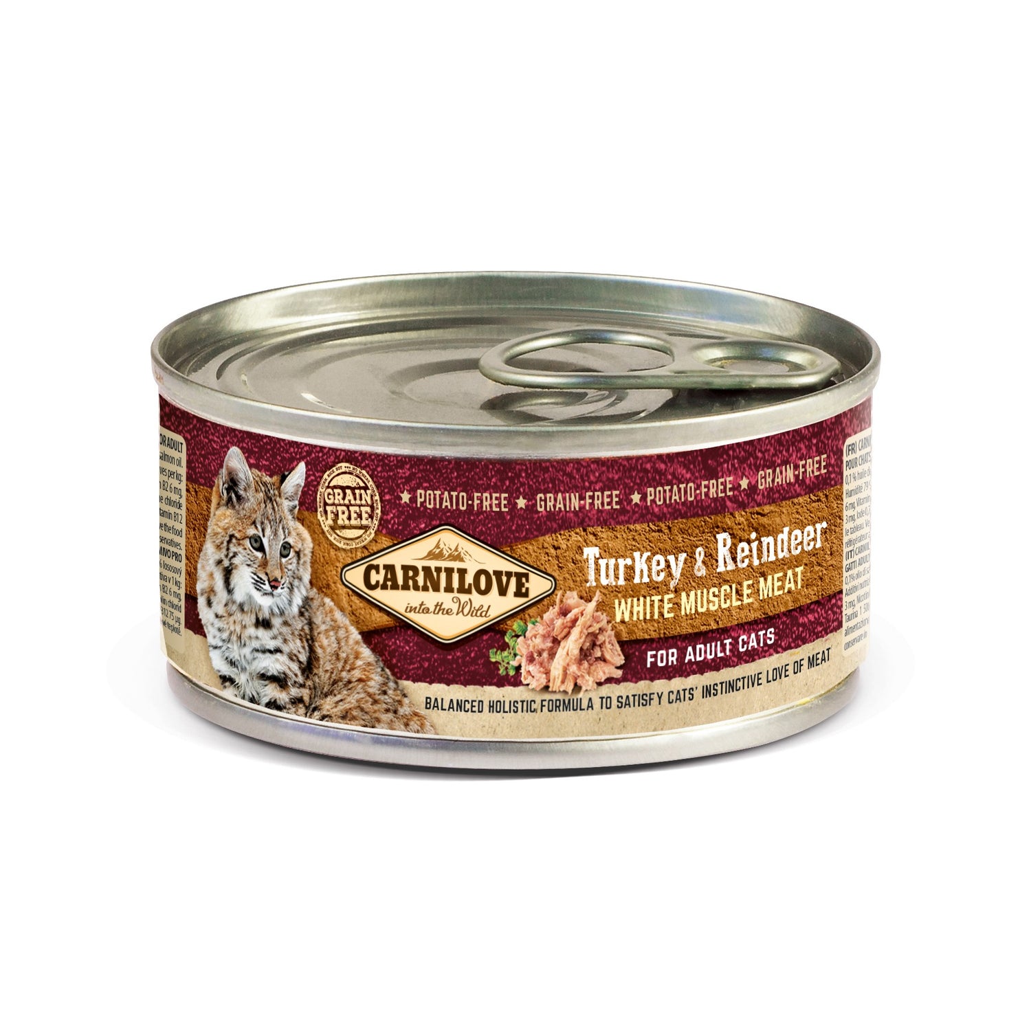 CARNILOVE Adult Dinde & Renne en Boîte - Pâtée pour chat