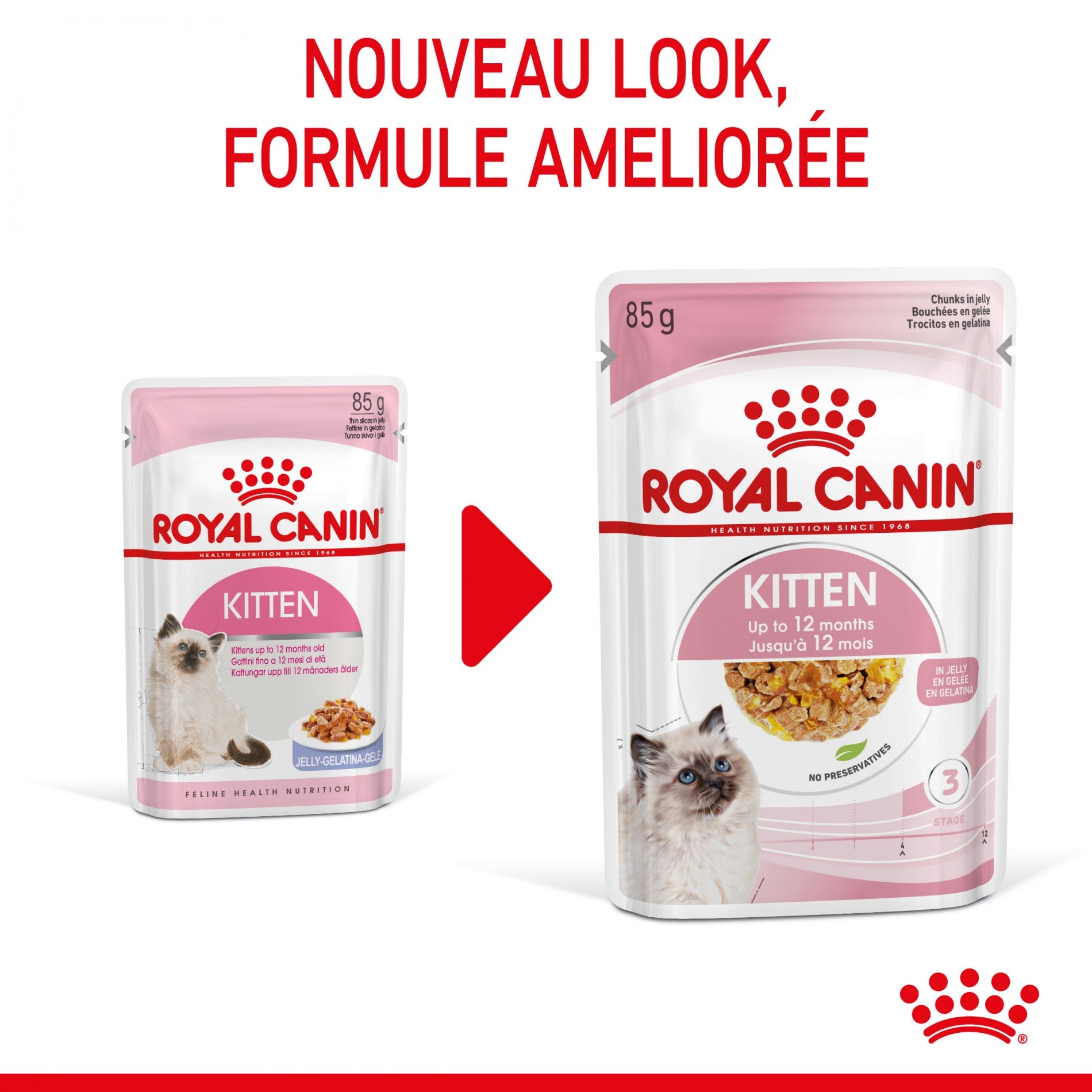 Royal Canin Kitten en Gelée - Pâtée pour chaton