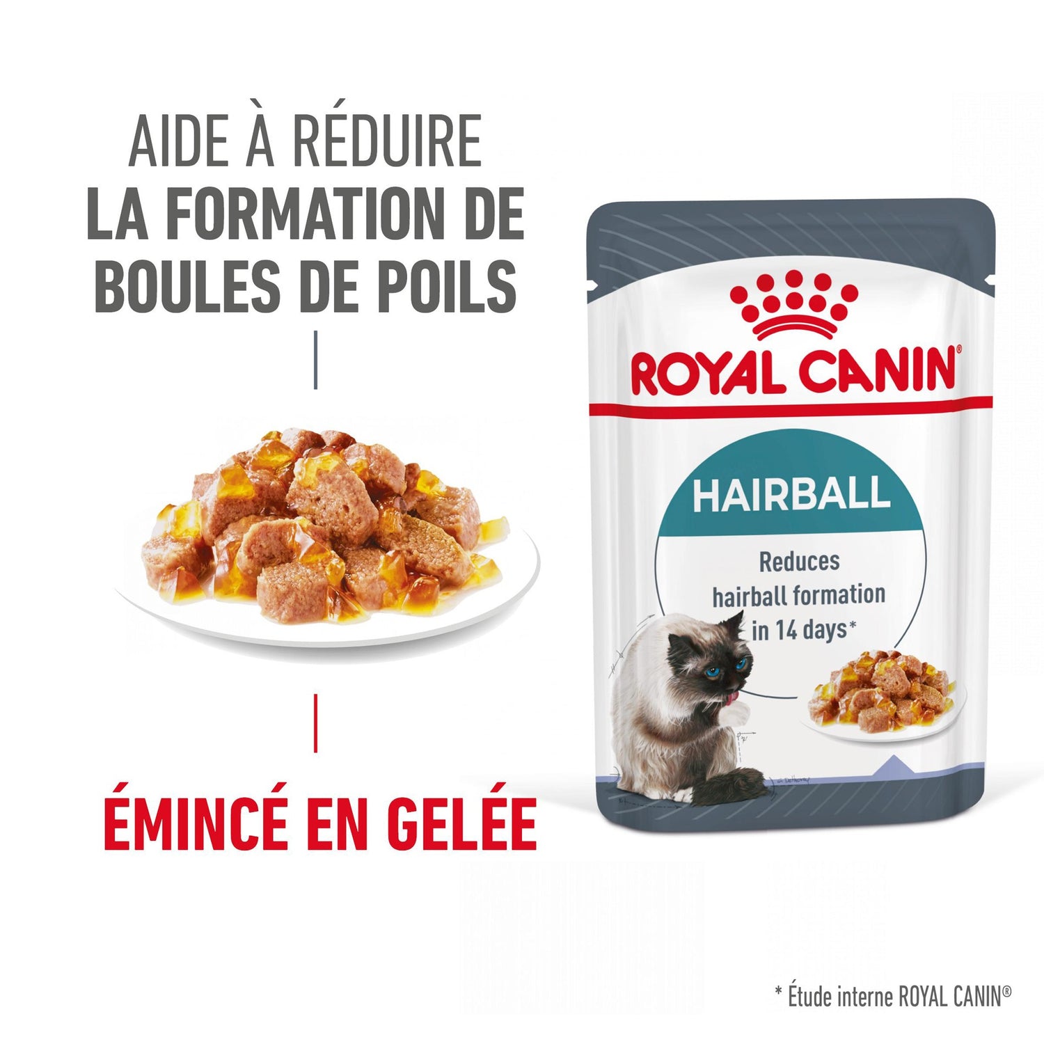 ROYAL CANIN Hairball Care en Gelée – Pâtée pour chat