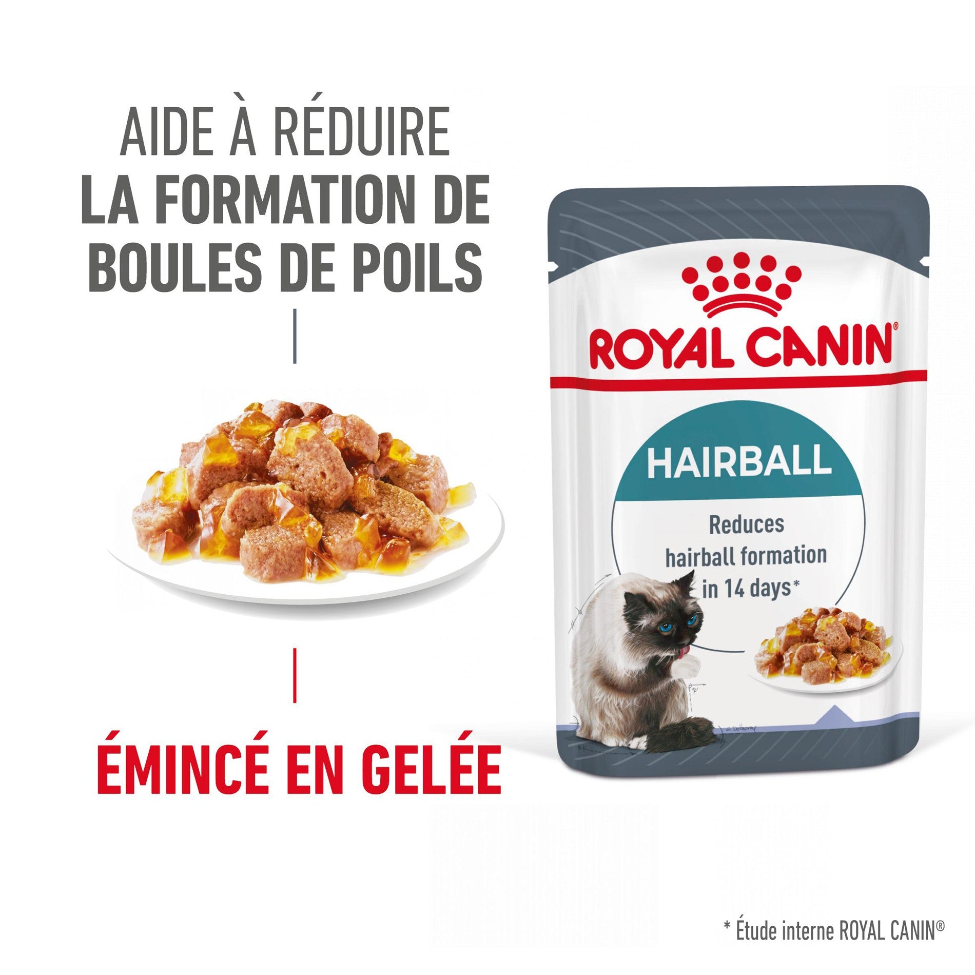 ROYAL CANIN Hairball Care en Gelée – Pâtée pour chat