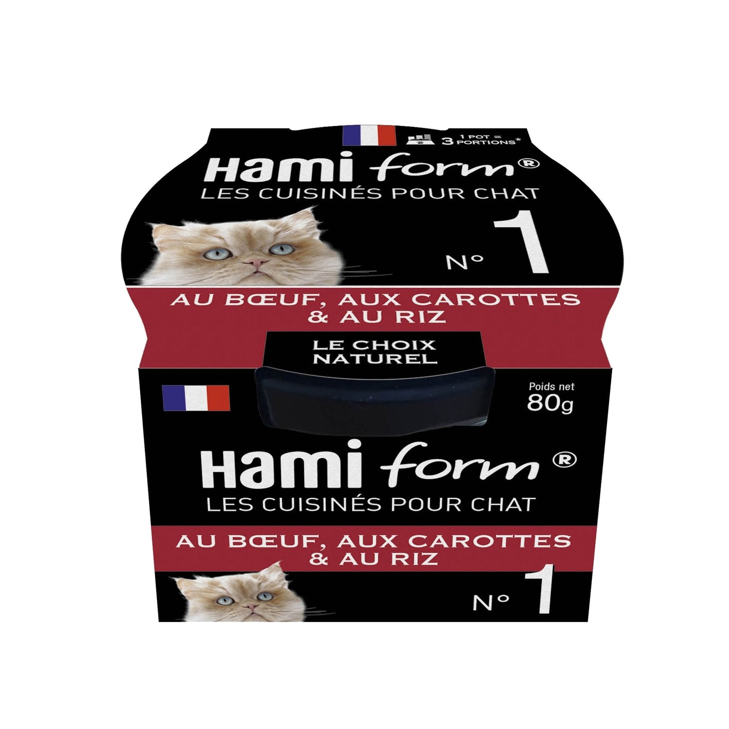 Les cuisinés pour chat - Pâtées au Bœuf - Lot de 8 x 80 g