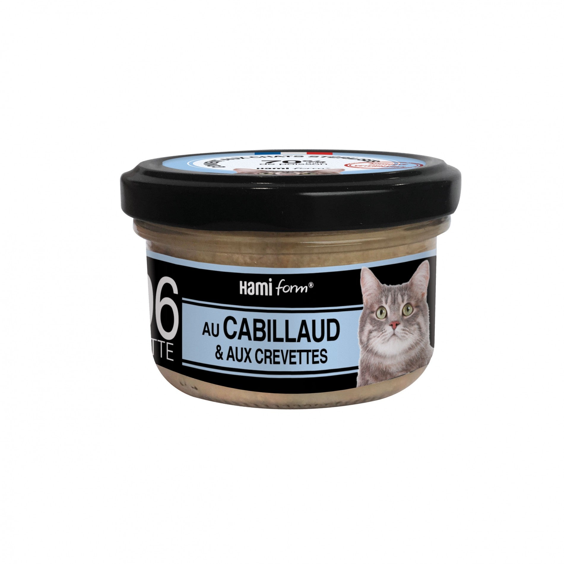 Les cuisinés pour chat - Pâtées au Cabillaud - Lot de 8 x 80 g