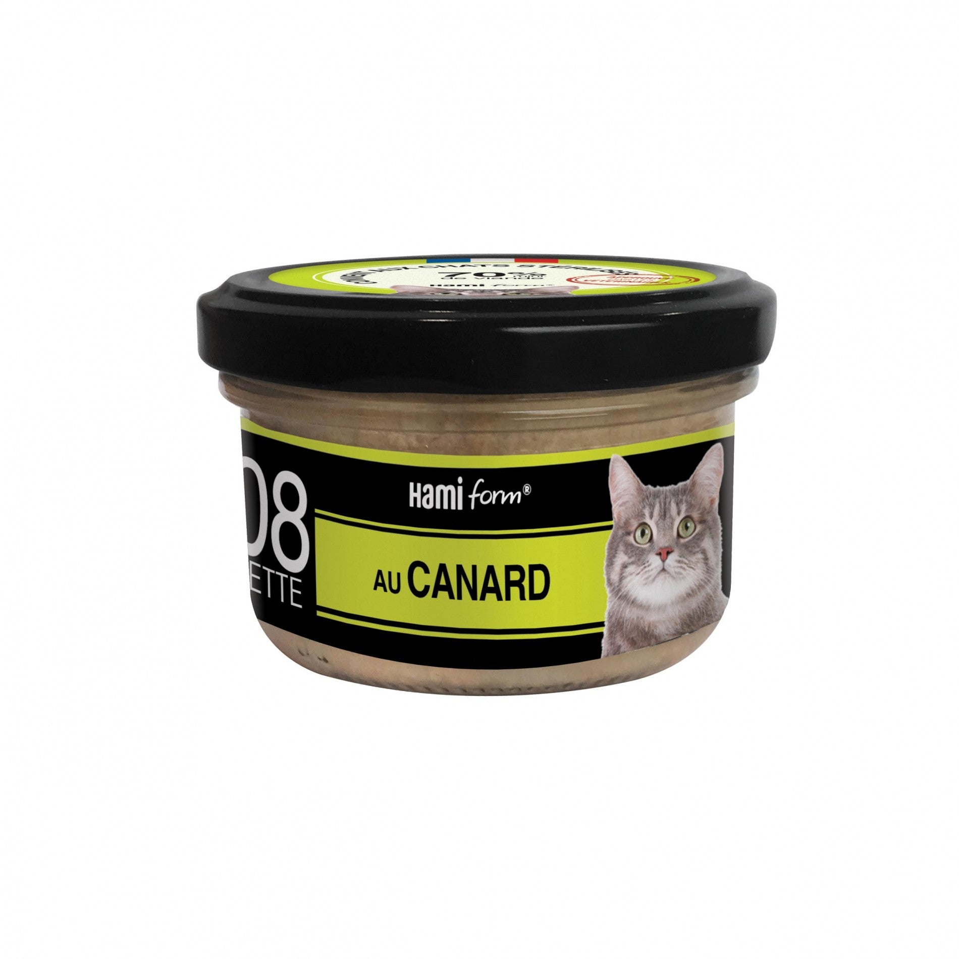 Les cuisinés pour chat - Pâtées au Canard - Lot de 8 x 80 g
