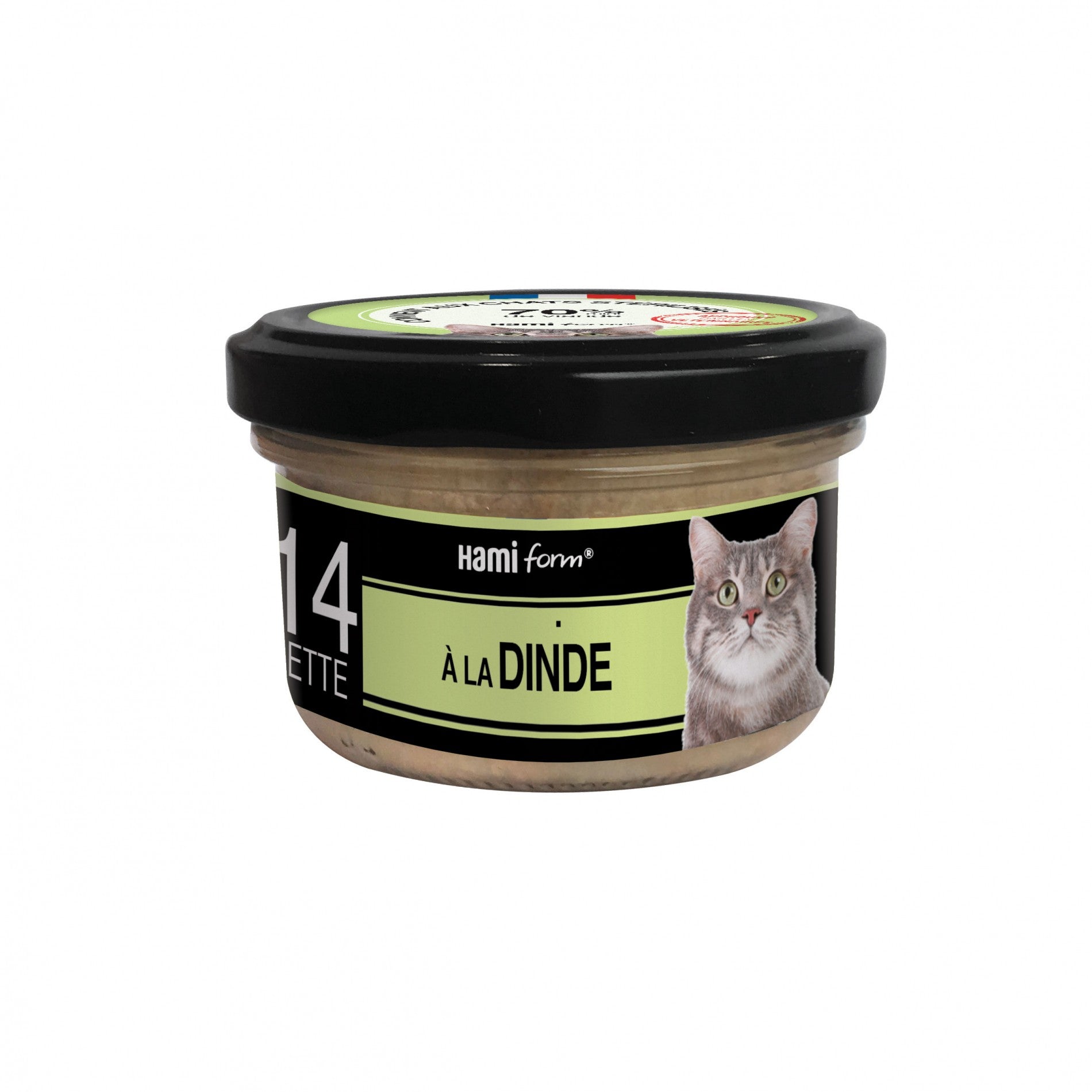 Les cuisinés pour chat - Pâtées à la Dinde - Lot de 8 x 80 g