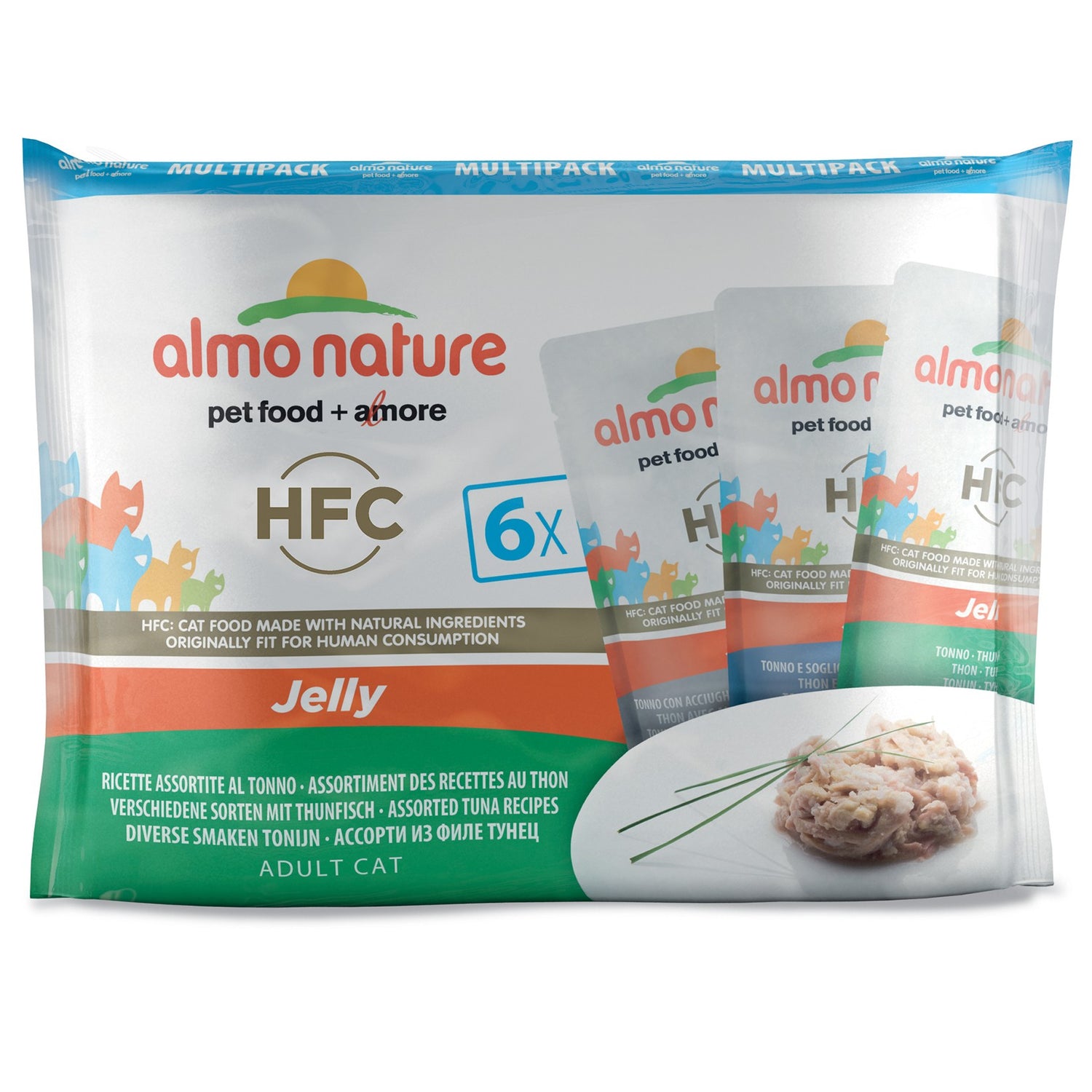 Almo Nature Pâtées Chat Adulte - HFC Jelly - 6 x 55 g