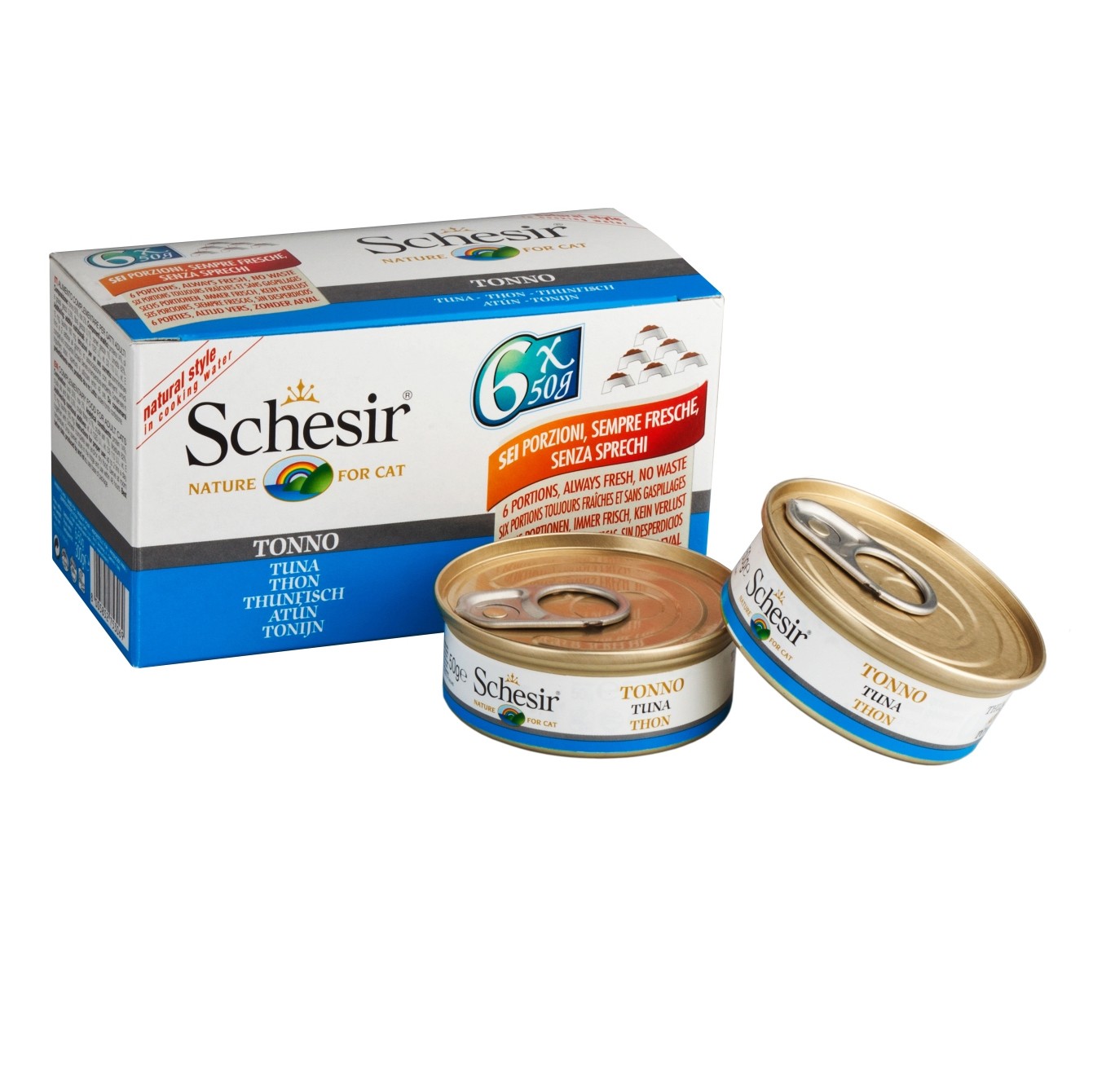 Schesir Pâtées en bouillon Adult - 6 x 50 g