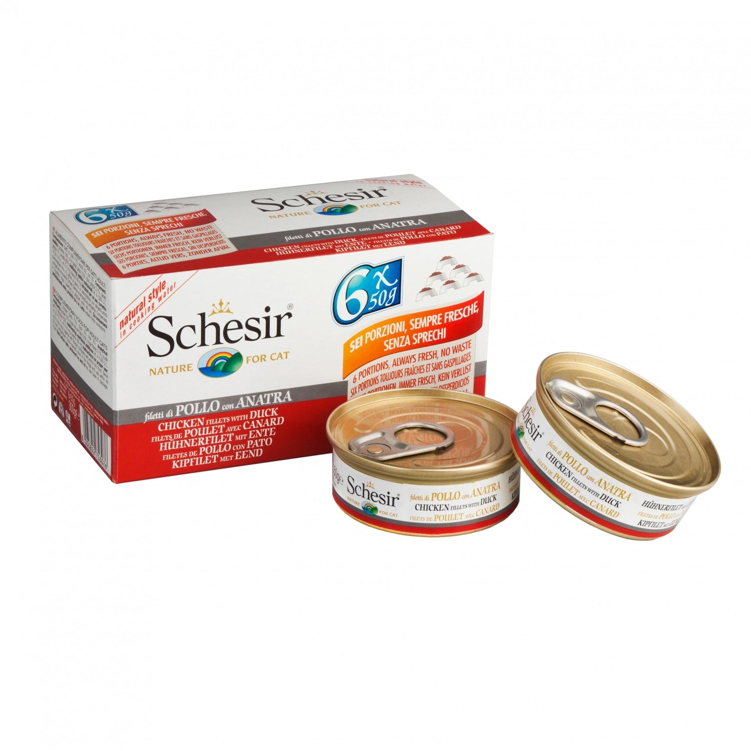 Schesir Pâtées en bouillon Adult - 6 x 50 g