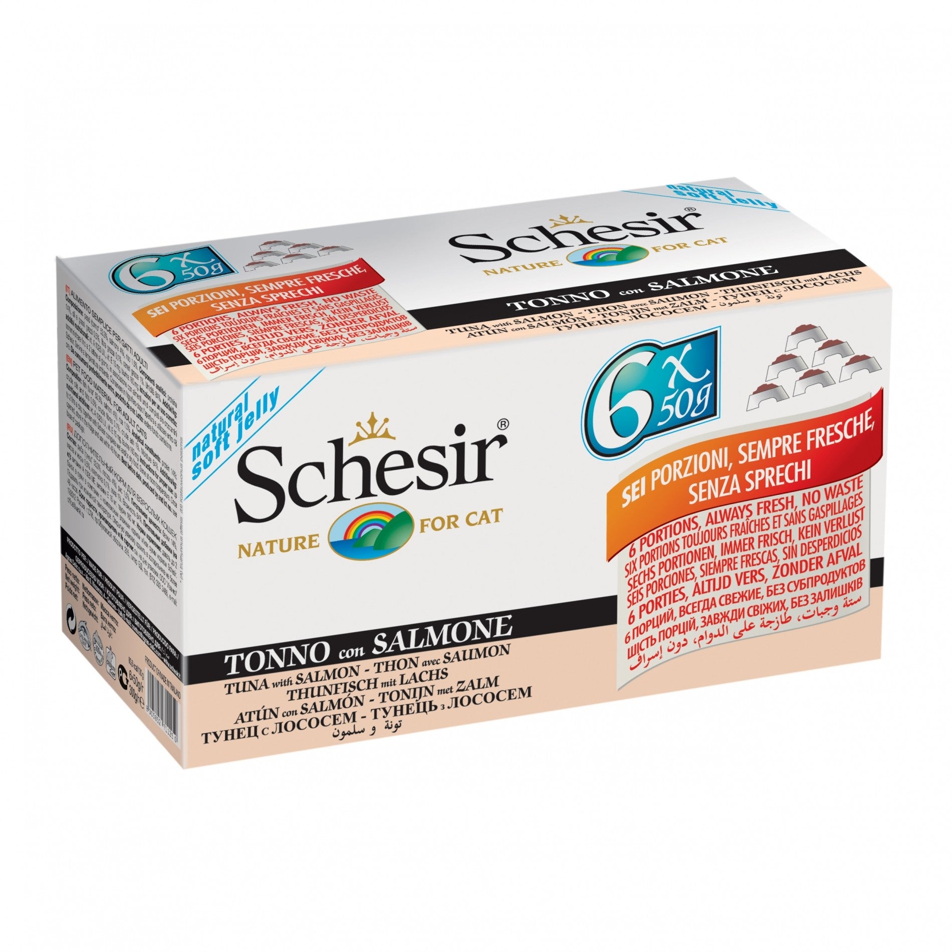 Schesir Pâtées en bouillon Adult - 6 x 50 g