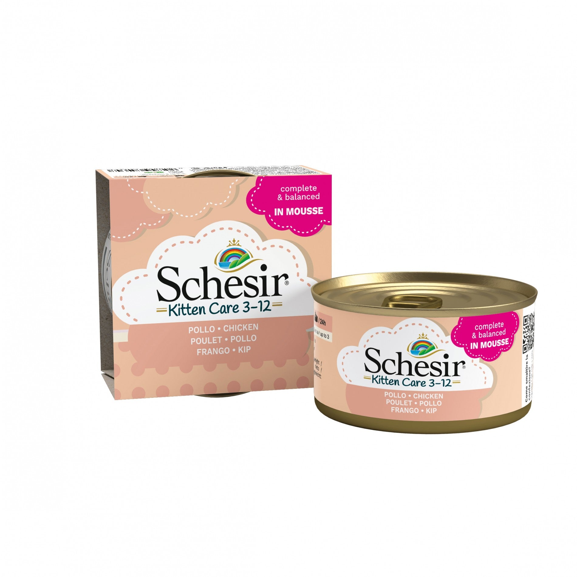 Schesir Pâtées en mousse Kitten - 14 x 85 g