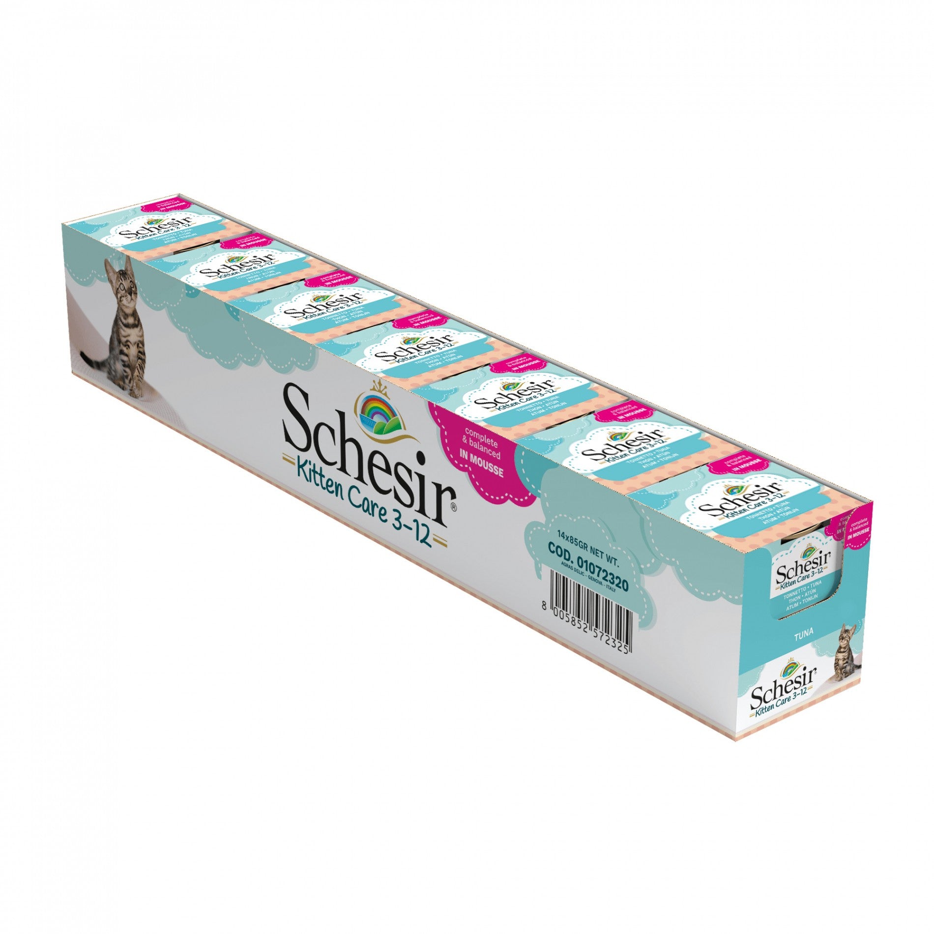 Schesir Pâtées en mousse Kitten - 14 x 85 g