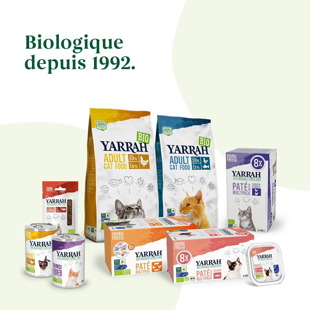Yarrah pâtées bio - Lot 8 x 100g