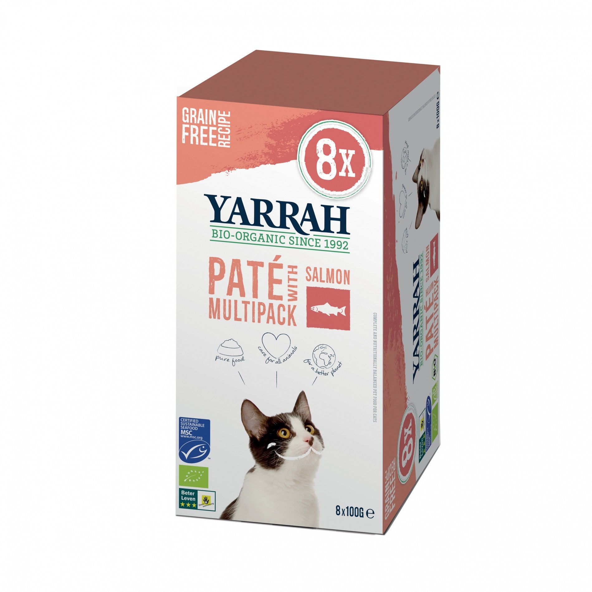 Yarrah pâtées bio - Lot 8 x 100g