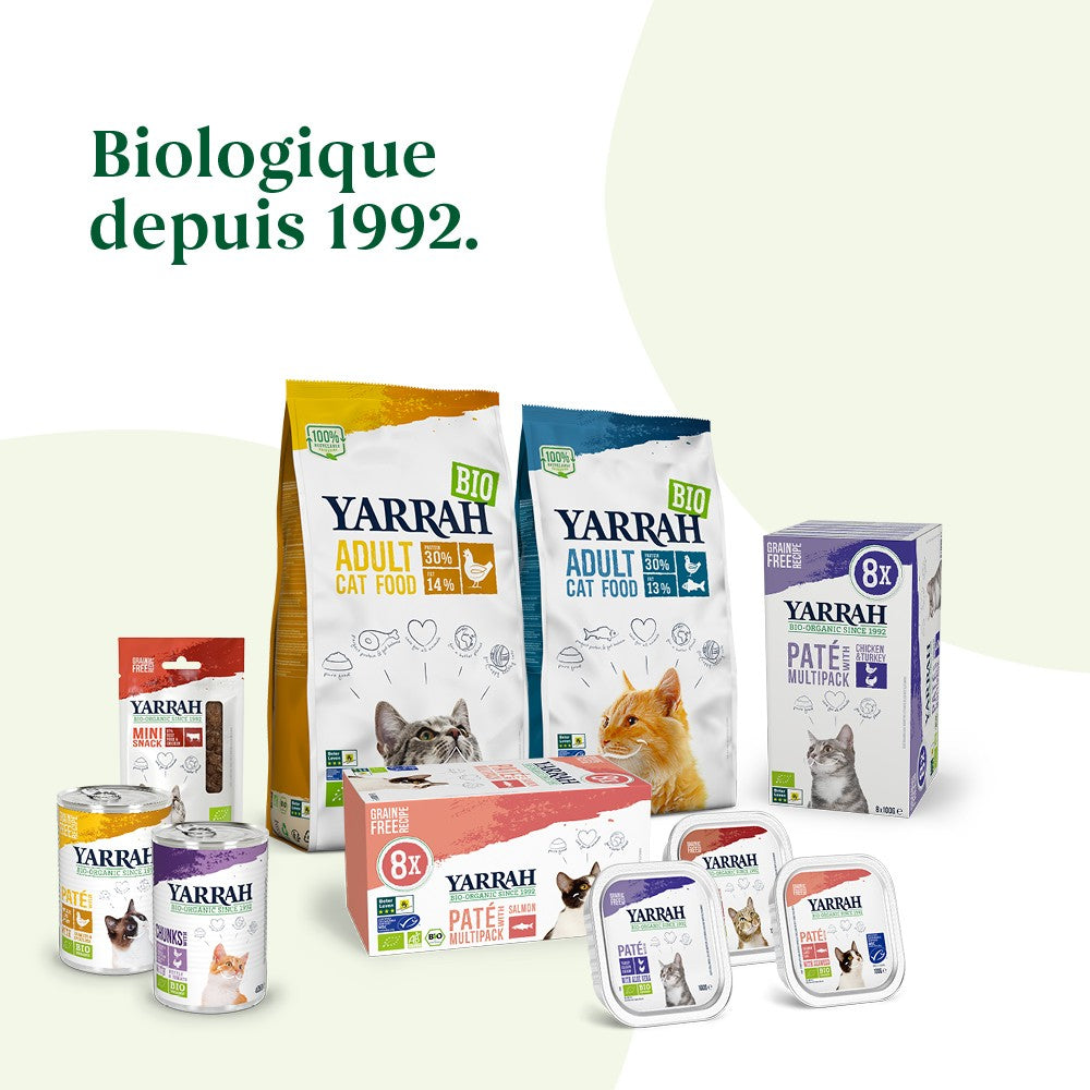 Yarrah pâtées bio - Lot 8 x 100g