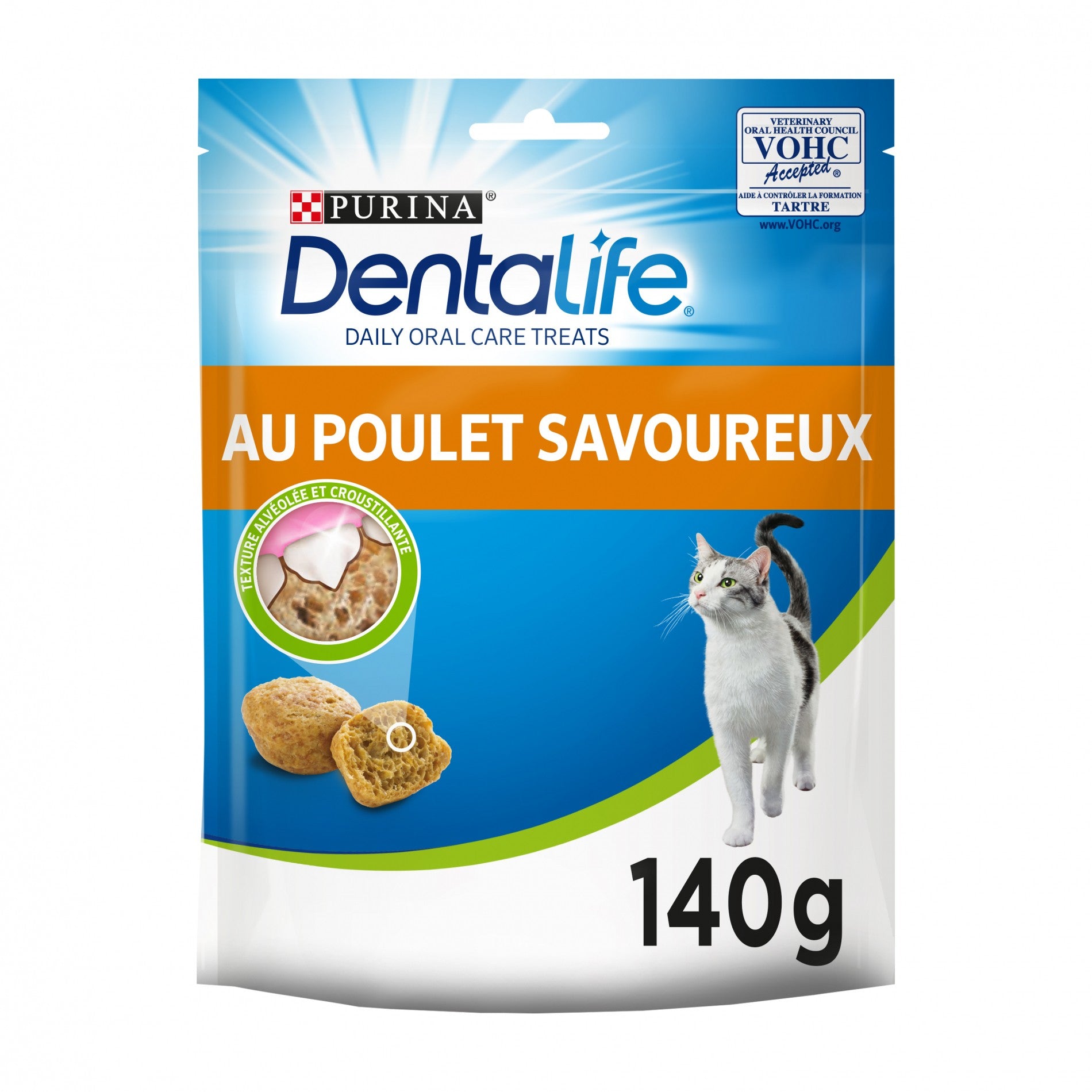 Bouchées Dentalife au poulet - Friandises bucco-dentaires pour chat