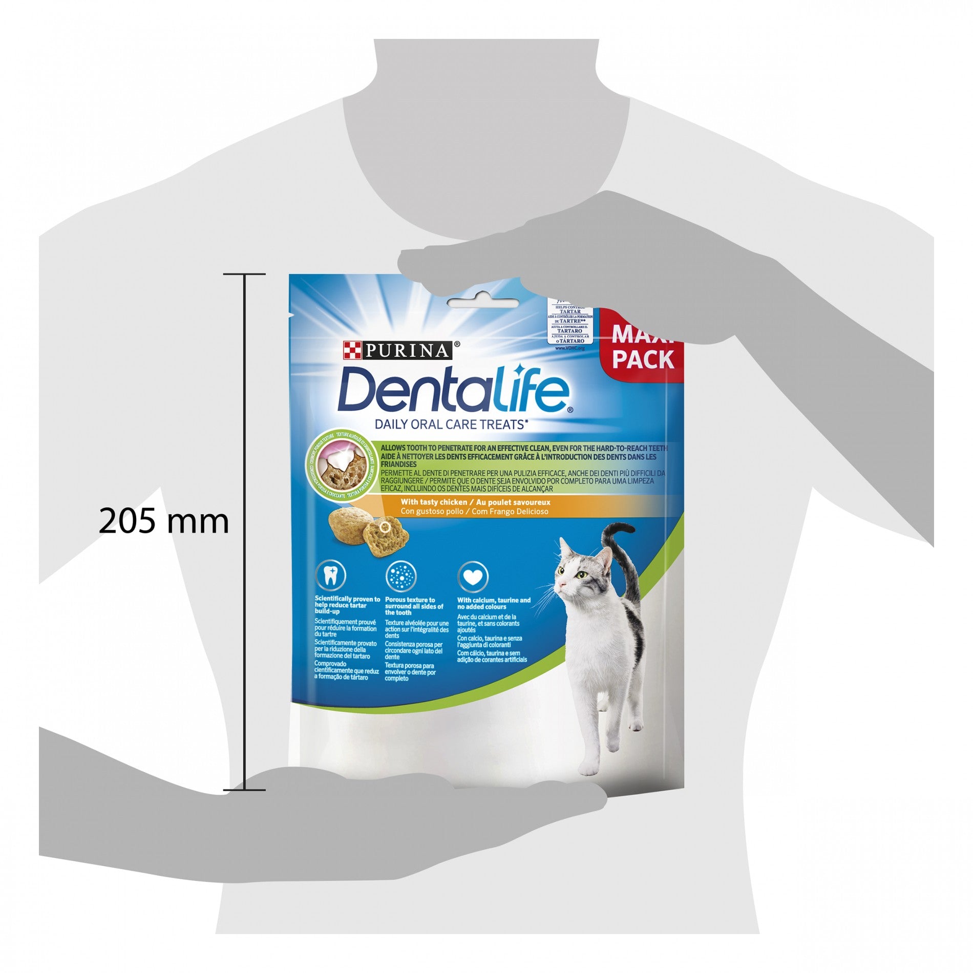 Bouchées Dentalife au poulet - Friandises bucco-dentaires pour chat