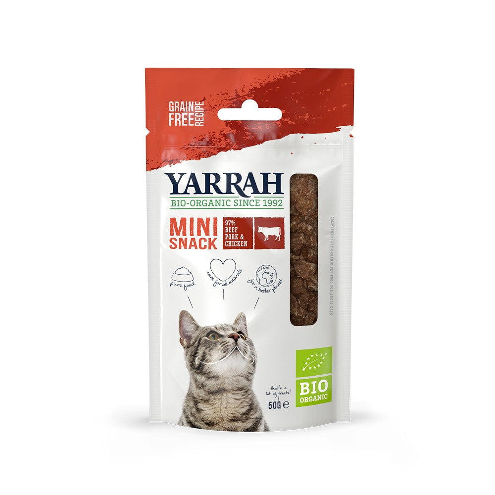 Yarrah mini snacks bio pour chat