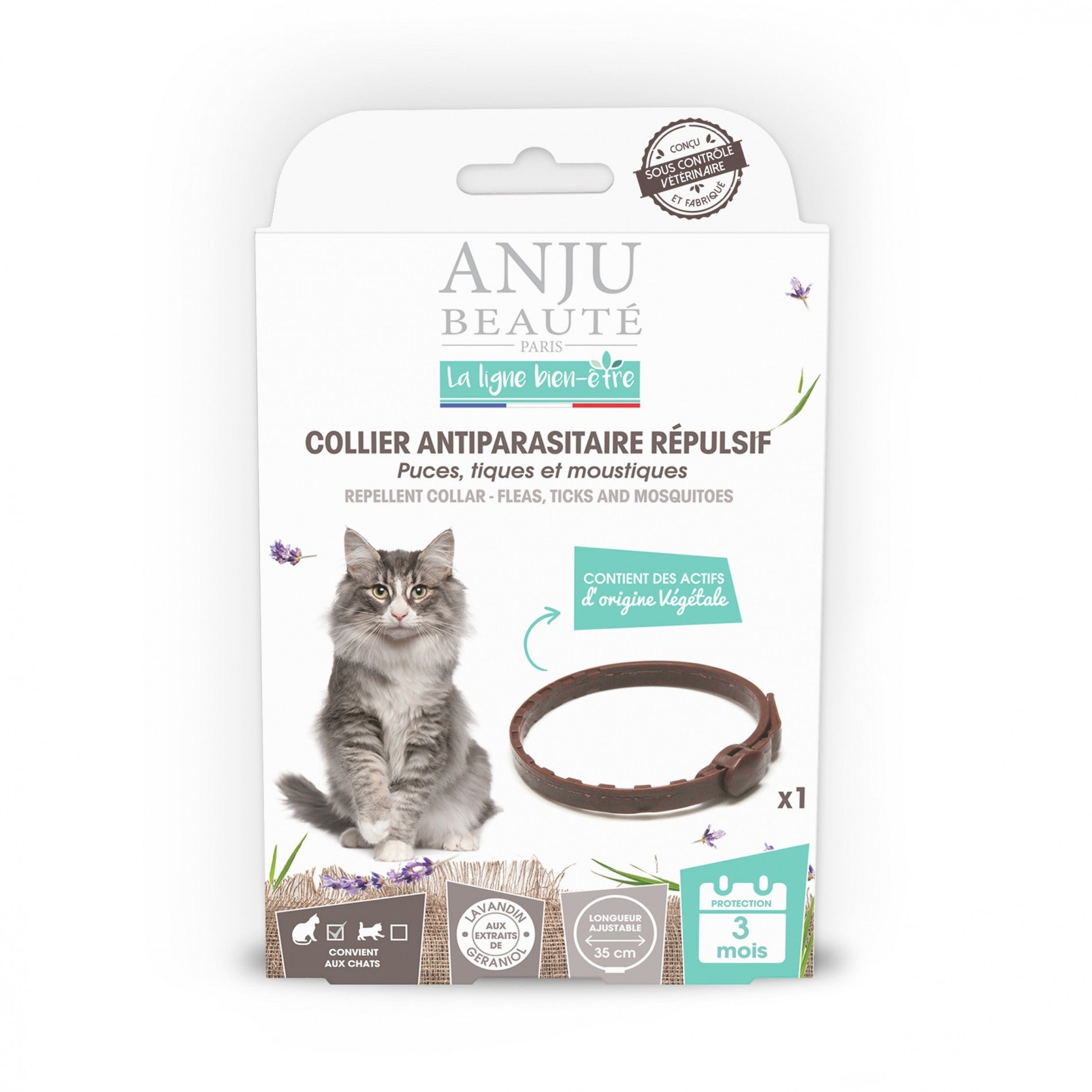 Collier antiparasitaire répulsif chat
