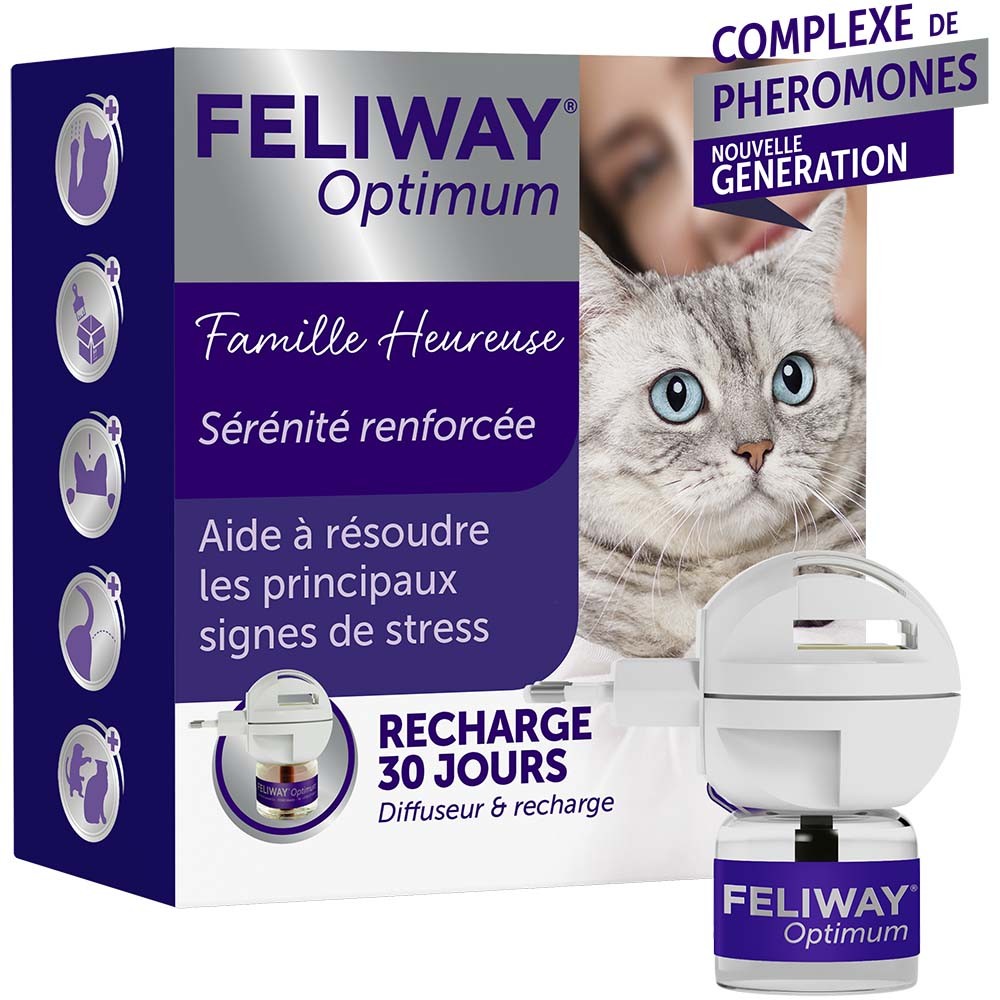 Feliway® Optimum diffuseur + recharge (kit complet)