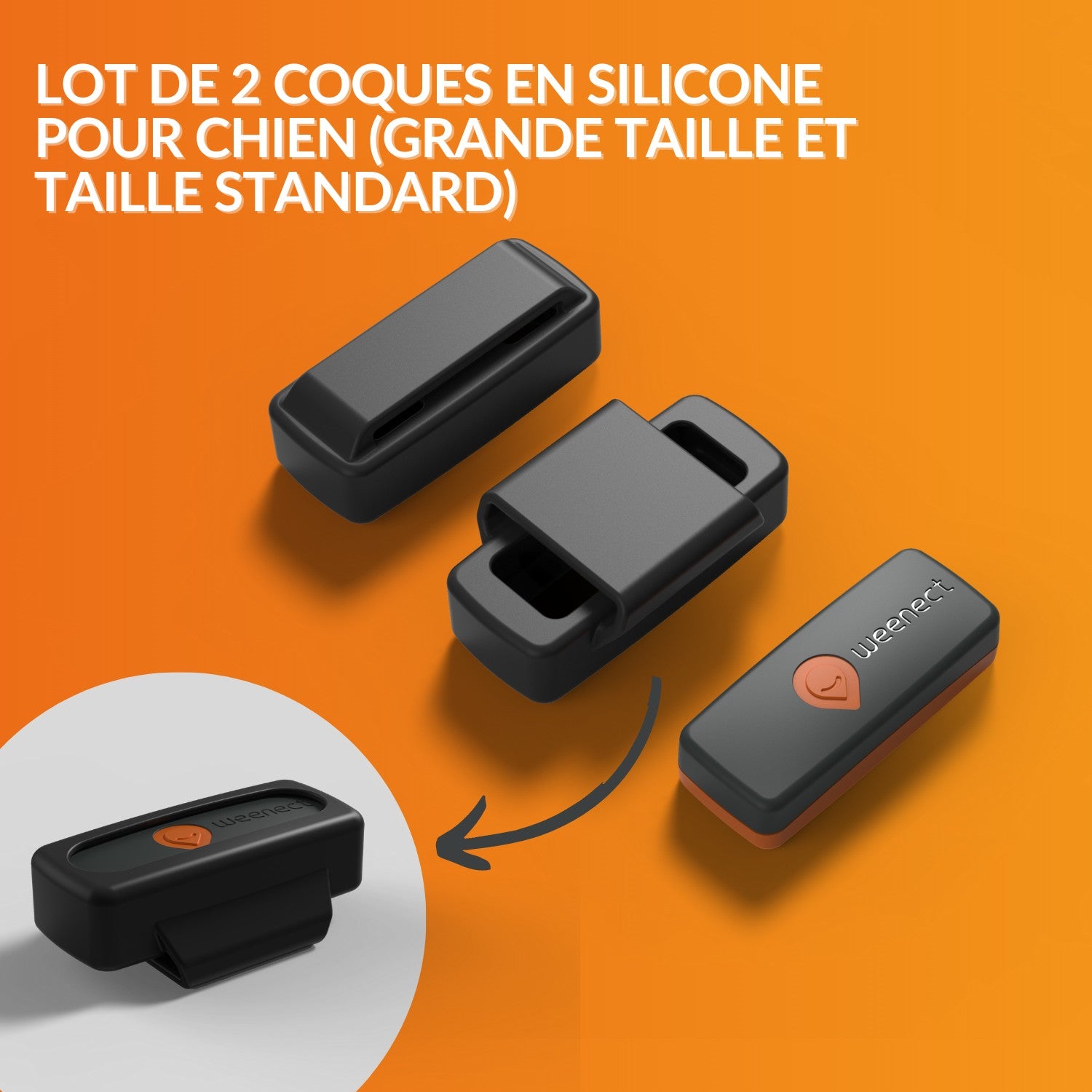 Collier GPS Weenect XS Dogs - Noir