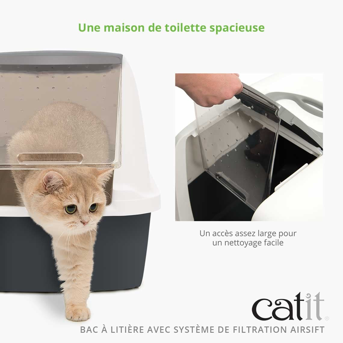 Maison de toilette avec système de filtration Airsift