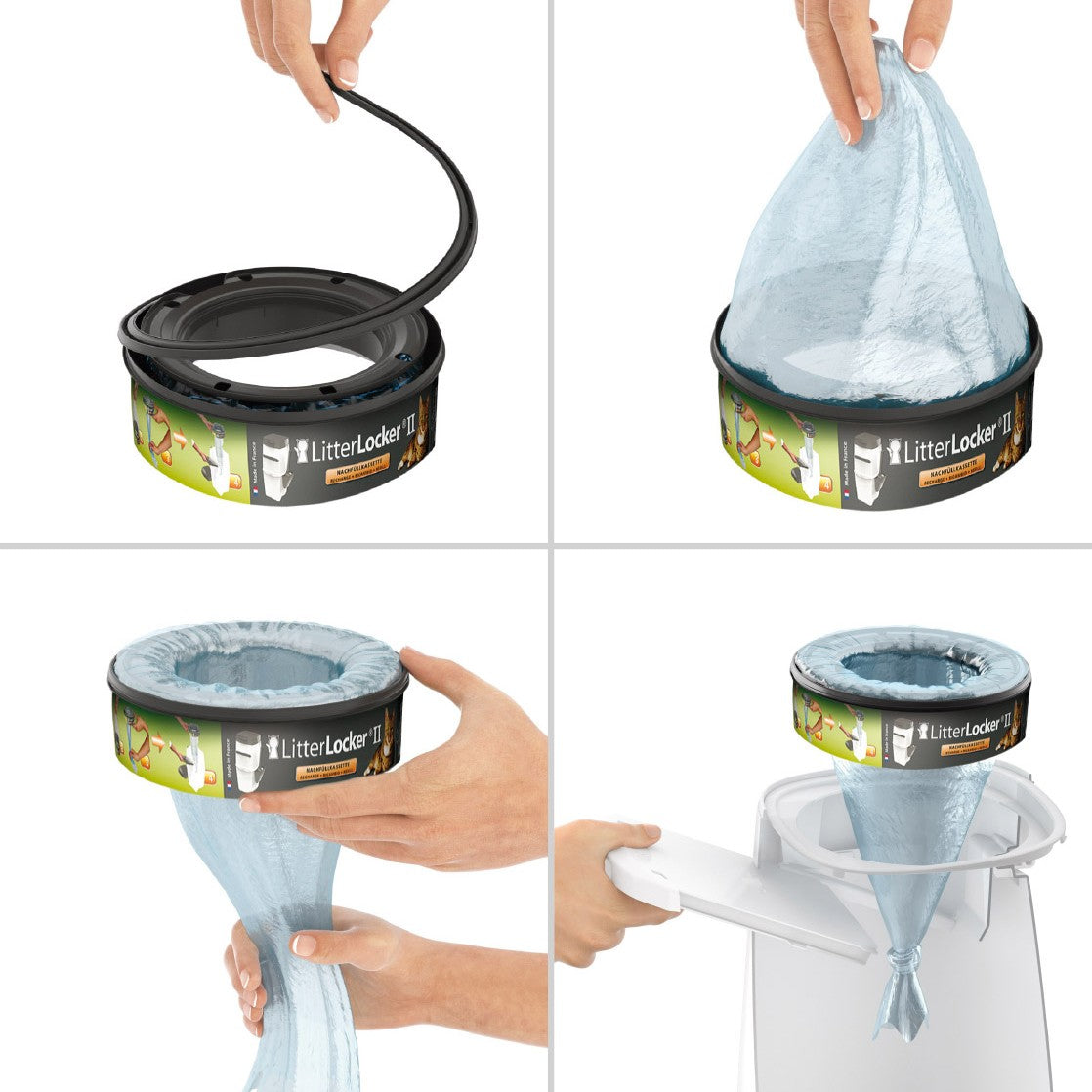 Recharge de sacs ronde pour poubelle Litter Locker II & Litter Locker Design