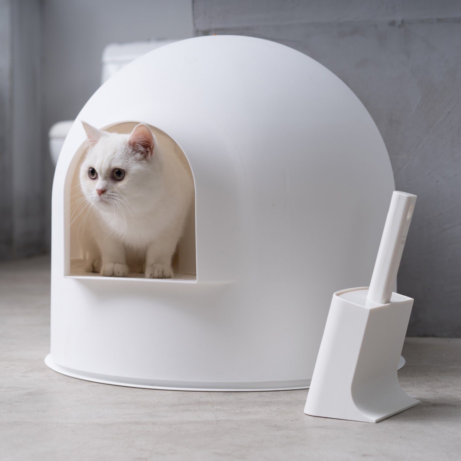 Pelle à litière avec support