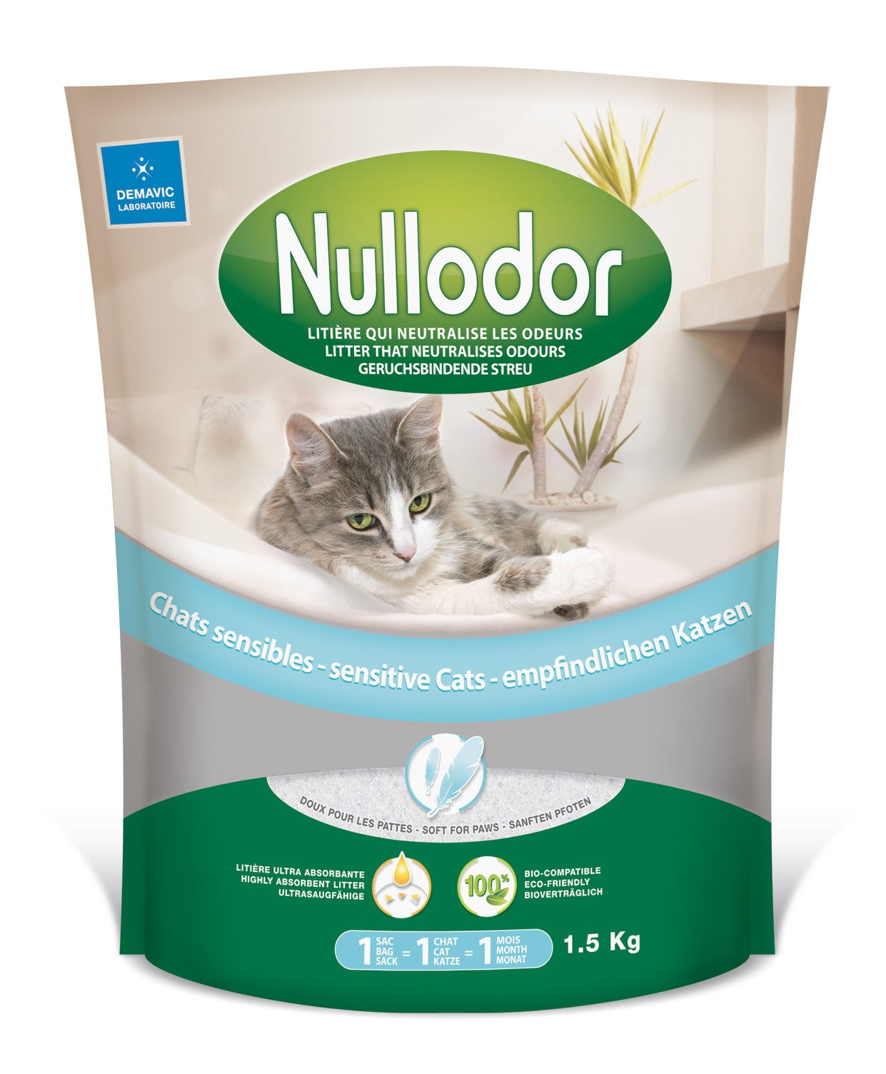 Litière Nullodor chats sensibles