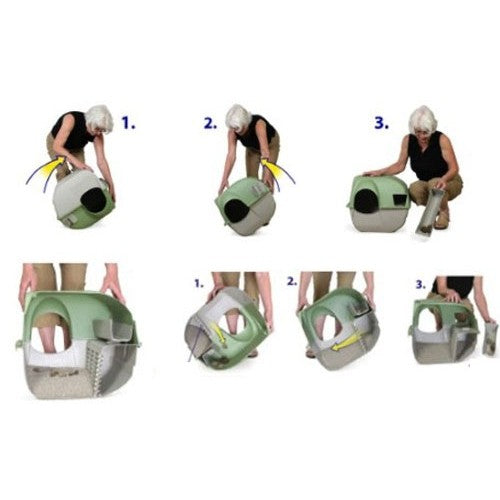 Maison de toilette auto-nettoyante