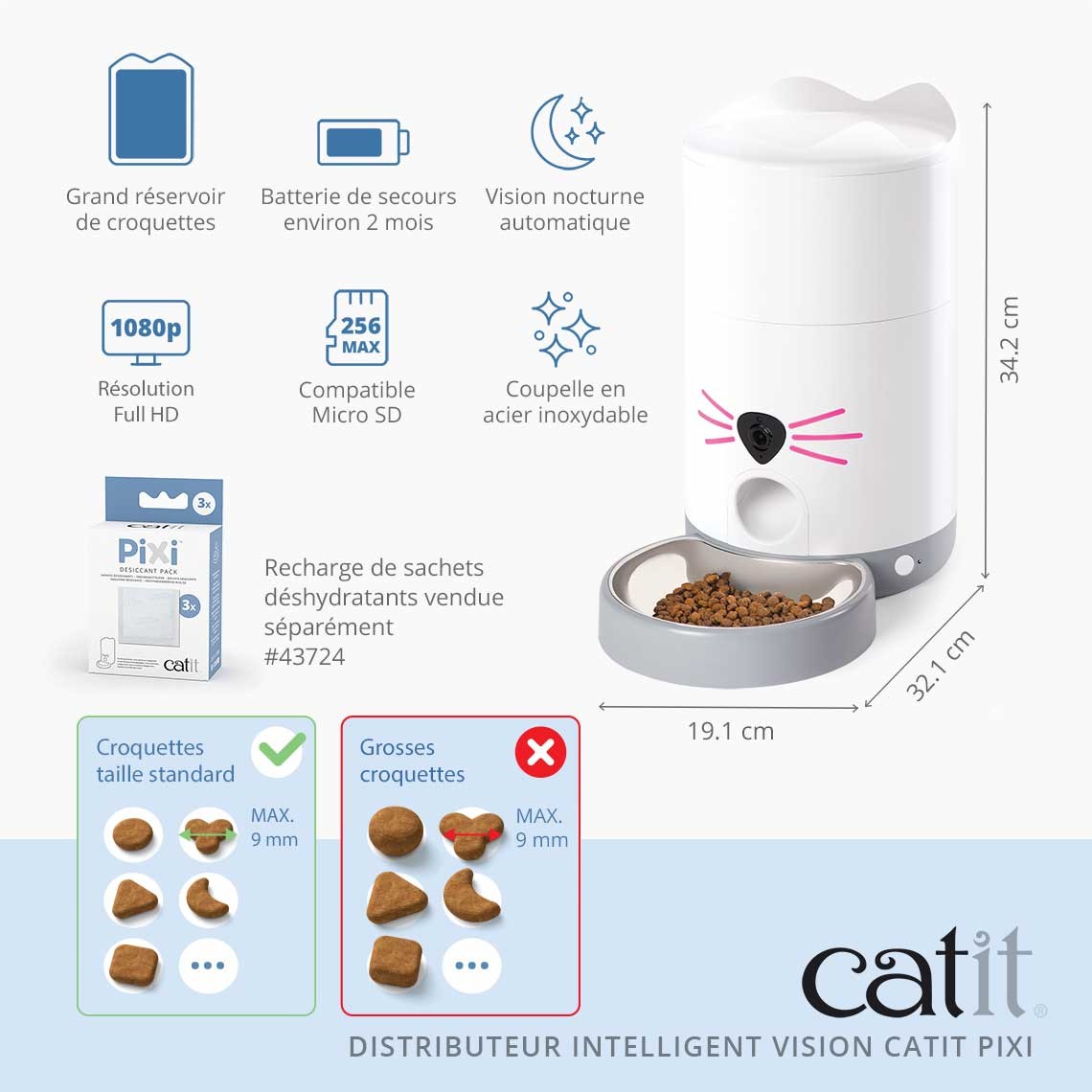 Distributeur connecté Pixi Vision LED 12 repas