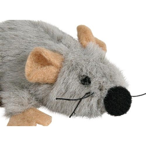 Souris en peluche fourrée d&