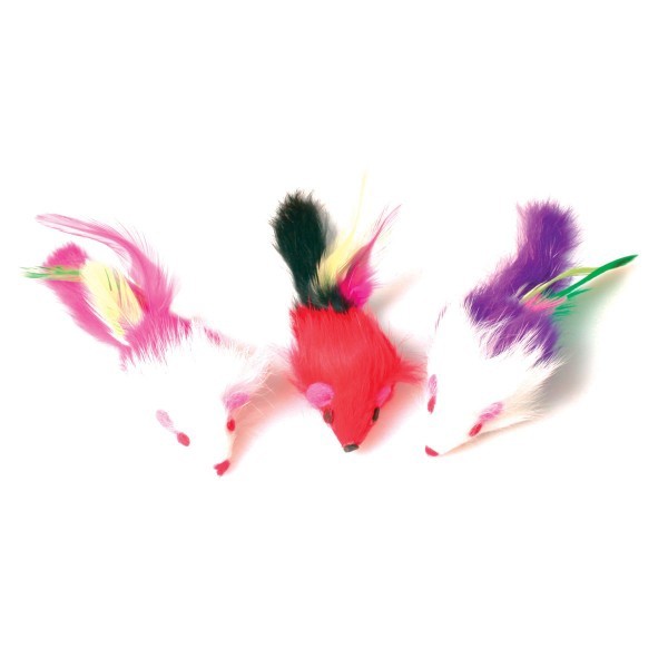 Souris à plumes - Lot de 3