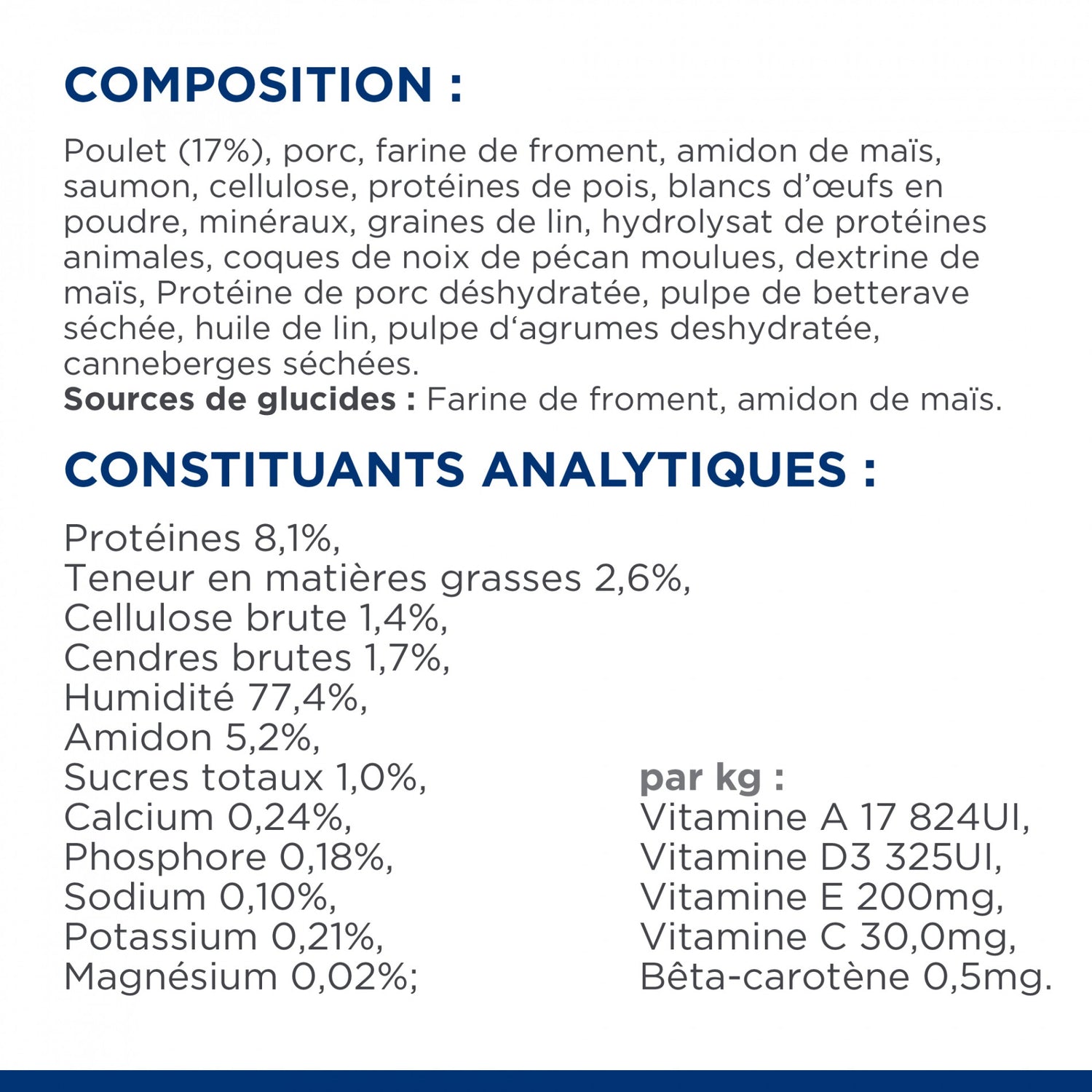 HILL’S Prescription Diet w/d Mutli-Benefit en Sachets au Poulet – Pâtée pour chat