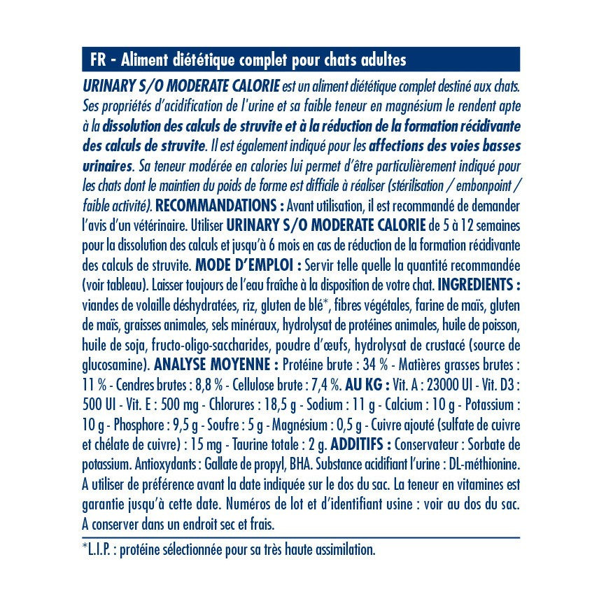 Royal Canin Veterinary Urinary S/O Moderate Calorie