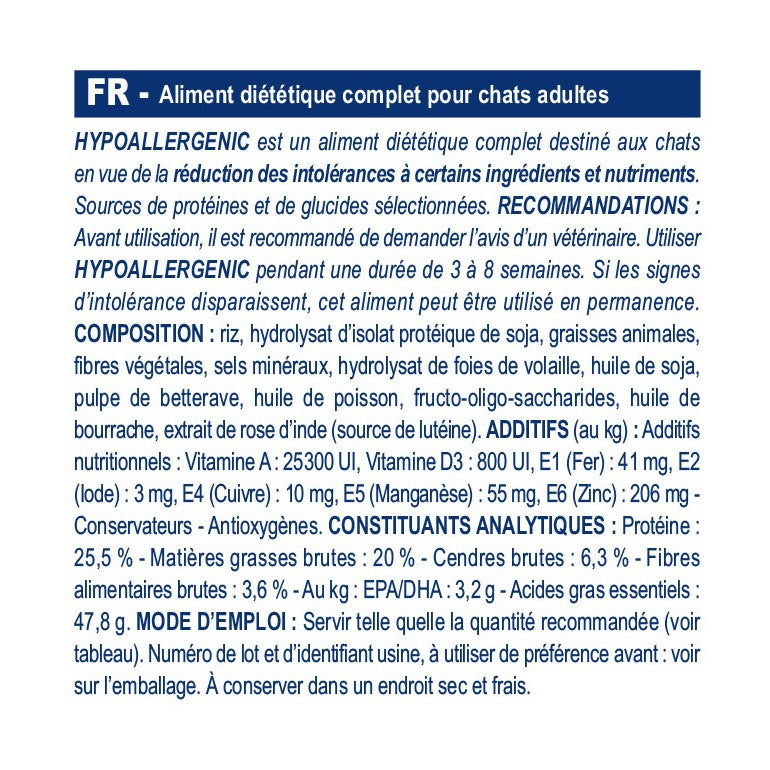 Royal Canin Veterinary Hypoallergenic - aliment pour chat