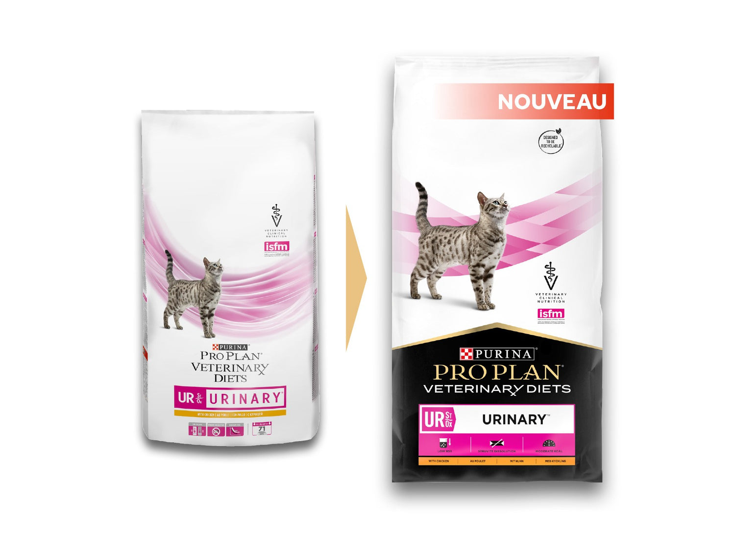 Pro Plan Veterinary Diets UR St/Ox Urinary au Poulet – Croquettes pour chat