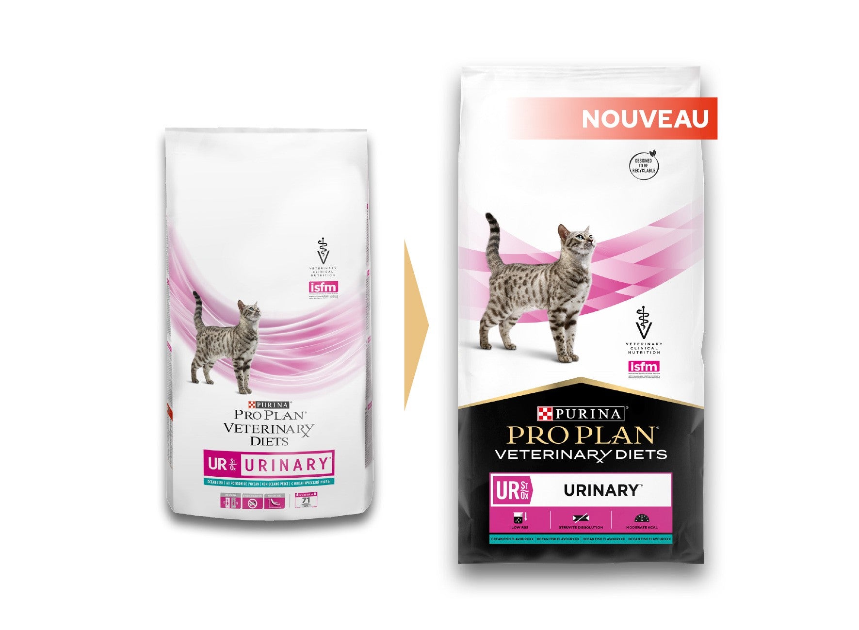 Pro Plan Veterinary Diets UR St/Ox Urinary au Poisson – Croquettes pour chat