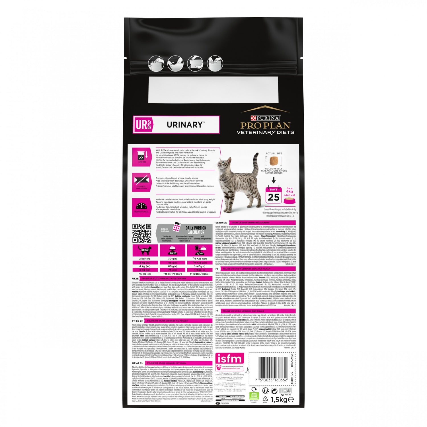 Pro Plan Veterinary Diets UR St/Ox Urinary au Poulet – Croquettes pour chat