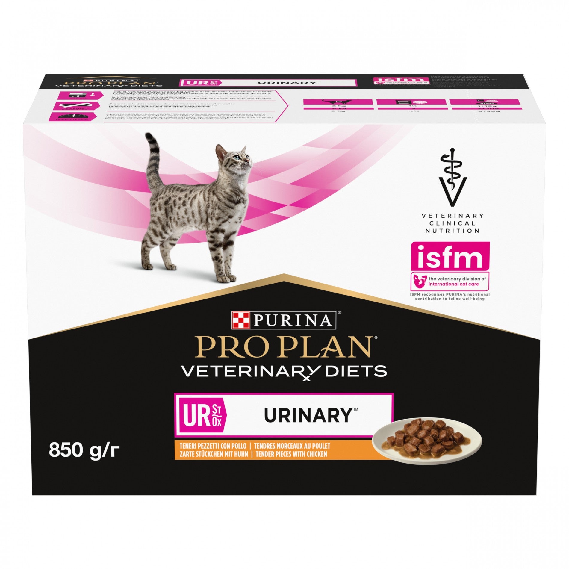 Pro Plan Veterinary Diets UR St/Ox Urinary – Pâtée en bouchées pour chat
